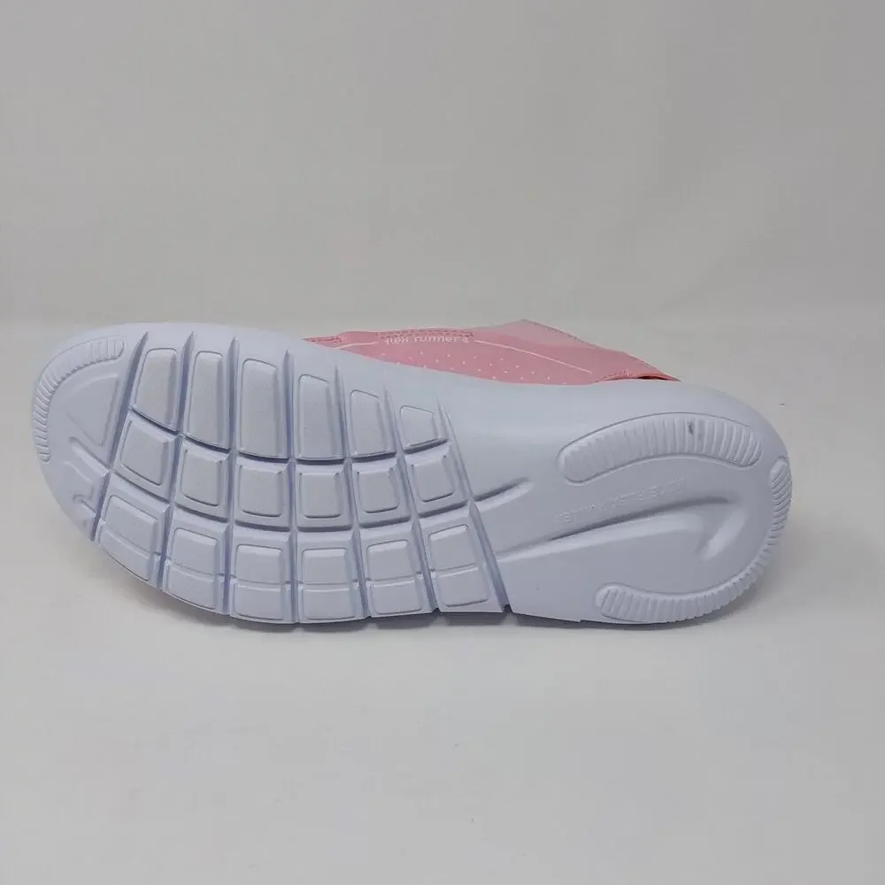 Nike Flex Runner 4 GS Pink White Slip On Shoes Girls size 6Y